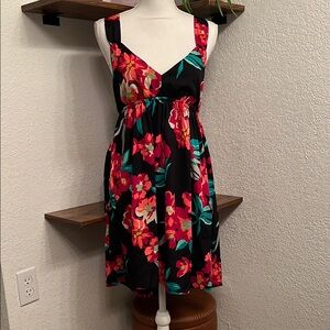 Roxy Floral Black Dress